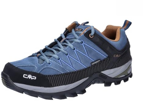 CMP Rigel Low Trekking Shoes WP, Zapatillas de Deporte Hombre, Rubber Bluestone, 42 EU