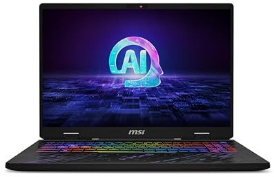 MSI Pulse 16 AI 16 Inch 16:10 QHD+ 240Hz Gaming Laptop - (Intel Core Ultra 9 185H, NVIDIA GeForce RTX 4060, 16GB RAM, 1TB SSD, Windows 11 Home) - Core Black