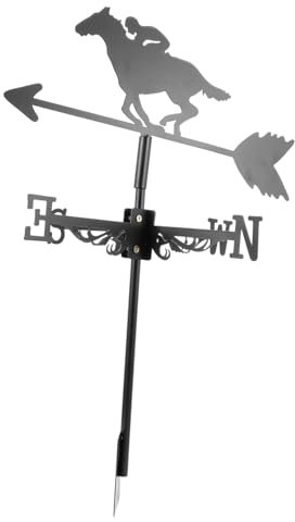 HANABASS Girouette De Jardin Indicateur De Direction Vent pour Toit Et Patio Décoration Extérieure Et Pratique