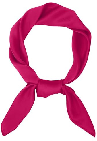 JasGood Damen Seidentuch Seide Leicht Eleganter Seidenschal Damen Bandana Halstuch Kopftuch Schal Vielseitiges Seidenschal für Frauen