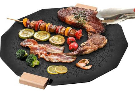 Plancha de parrilla, sartén multi grill, Ollas de prensa de parrilla, Parrilla de vitrocerámica, Placas de cocción individual, Placa de cocina, Olla, Pollo frito para carne de cerdo,
