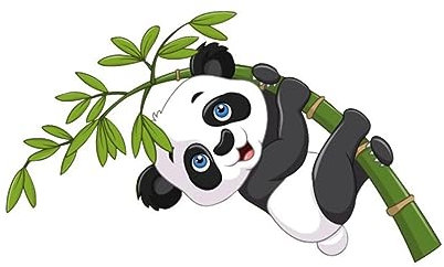 Toyvian PVC Panda Wall Sticker Decals for Kids Room Self-Adhesive Animal Decor 24x45cm for Boys and Girls Background Wall Decoration