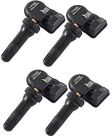Asyduey 4 Piezas de ProgramacióN MX Sensor TPMS Monitor de PresióN de NeumáTicos Sensor 315MHZ 433MHZ Universal 2 en 1 Herramienta de ReparacióN para Negro