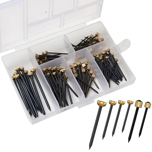 YUNPYCHY Bildaufhänger Stahlnägel 110pcs, Stahlnägel Bildaufhänge set, Bildernägel, Wandbilder und Spiegel Hängeset, Spiegelwandhängematerial, Dekorationen auf Holz und Trockenbauwänden