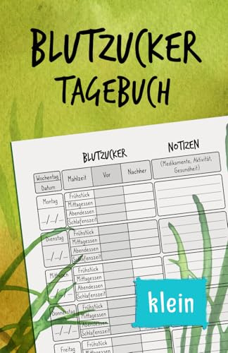 Blutzucker Tagebuch: Kleines A5 Taschen Notizbuch für Diabetiker | Zur einfachen Aufzeichnung und Überwachung des Blutzuckerspiegels | Für 2 Jahre | Blutzuckertagebuch