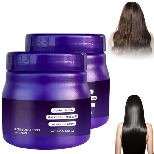 LuminoLiss Senza Formolo, Crema Lisciante per Capelli, Crema Correttiva Proteica, Trattamento Lisciante per Tutti i Tipi di Capelli