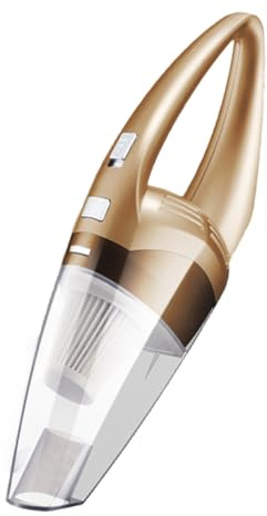 WEKADRIN Aspirapolvere Auto Portatile Wireless Potente Handheld Dual-use per Polvere Leggero e Maneggevole per Casa e Veicolo Colore Oro