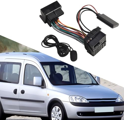 Gettimore Cavo adattatore AUX con telefono esterno Bluetooth 5.0 compatibile per Opel Cd30 Cdc40 Cd70 Dvd90 modelli autoradio