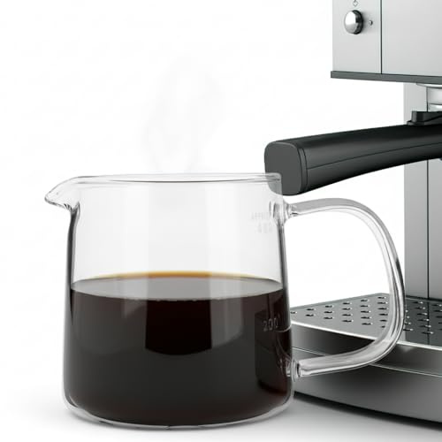 Housoutil Carafe À Café En Verre Borosilicate Résistant À La Chaleur Transparente Infusion Manuelle Pour Maison Et Bureau Pour Café Chaud Et Glacé 5.71 X 3.54 X 3.54 in