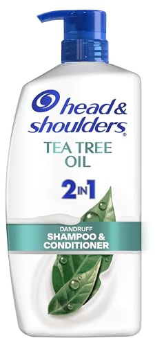 2 in 1 Dandruff Shampoo and Conditioner, Anti-Dandruff Treatment, Tea Tree Oil for Daily Use, Paraben Free, 28.2 oz