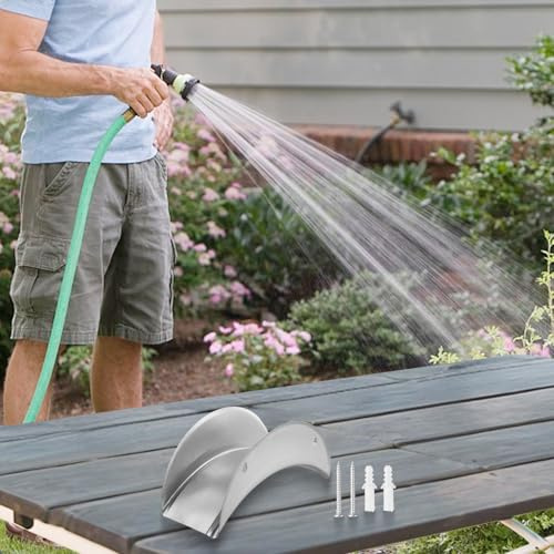 Moliuoly Supporto per tubo da giardino montato a parete per la conservazione di tubi dell'acqua (1 pezzo)