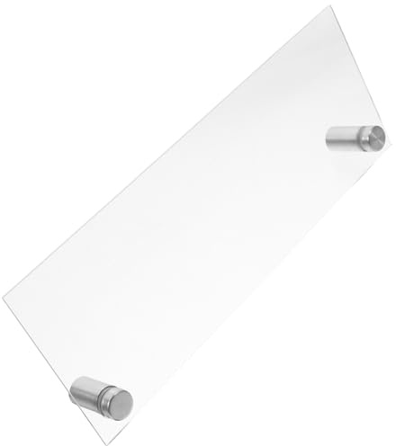 Uonlytech Transparenter Acryl Tischaufsteller Namensschild für Büro und Schule Stabiles und Schlichtes Design Elegantes Durchsichtiges Namensschild für Schreibtische