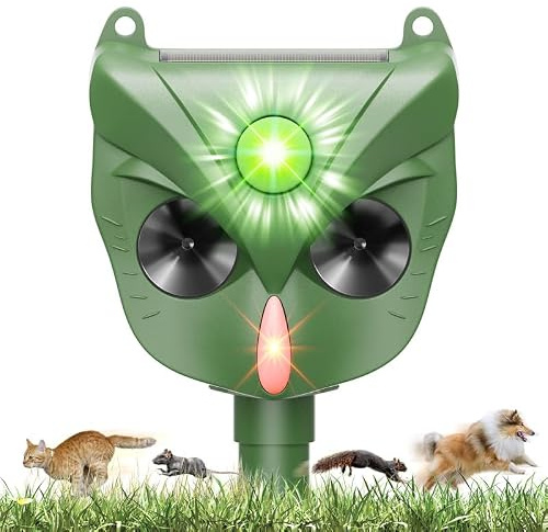 Répulsif Chat Ultrason, 5 Modes Repulsif Chat Exterieur, IP44 Imperméable