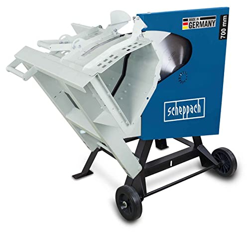 Scheppach Scie à bûches HS720 | Scie à bascule pour bois de chauffage | Lame de Ø700mm | Puissance de 3000W | Raccordement 230V | Made in Germany | Coupe réversible 250mm | Pour Bûches 370 x 240mm