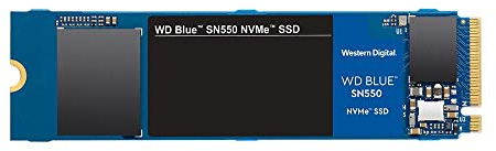 WD_BLUE SN550 500GB M.2 2280 PCIe Gen3 NVMe up to 2400 MB/s read speed