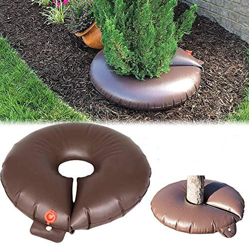 sunflowerany Baumbewässerungsbeutel, 15 Gallonen Bewässerungsbeutel Mit Langsamer Freisetzung, PVC Automatischer Baumbewässerungsring, Wassersack Für Bäume Und Landschaftsgestaltung - 5er-Pack