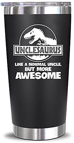 NewEleven Regalo per la festa del papà per zio da nipote, regalo divertente Unkie regalo di compleanno – miglior regalo per i nuovi zii, Funcle, Unky Announcement – Bicchiere da 590 ml
