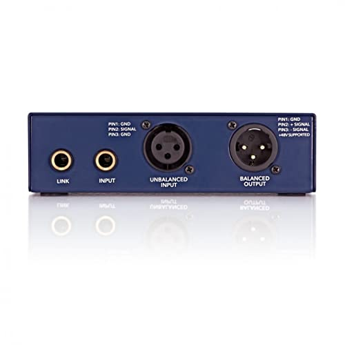 SubZero DIA1 Active DI Box – XLR & Jack Inputs | Captures signals from guitars, basses and keyboards, full frequency response for transparent recordings, 48V phantom power