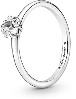 Pandora Moments Ring Stern, Sterlingsilber, mit klarem Cubic Zirkonia, 48