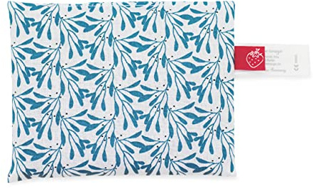 Petit coussin chauffant pour bébé (coussin chauffant à grains de raisins) (branche bleue)
