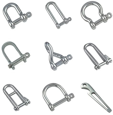 Versandbox24 1 Stück Schäkel Edelstahl V4A nach Auswahl (Schäkel gedreht 4 mm)