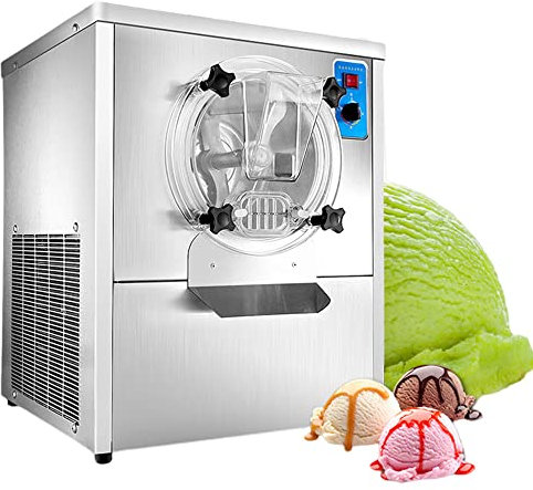 CAJOLI Machine de crème glacée de barattage Automatique, 20min Production Rapide Machine de crème glacée Dure Italienne, Machine de crème glacée à yogourt glacé lot