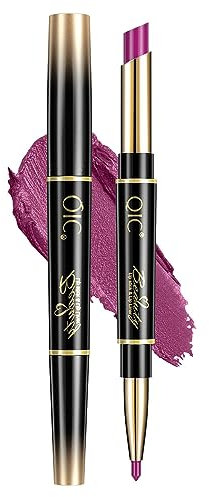 2 In 1 Matte Matte Impermeabile Di Superficie, Non Decolorare, Non Infilare Rossetto A Doppia Testa