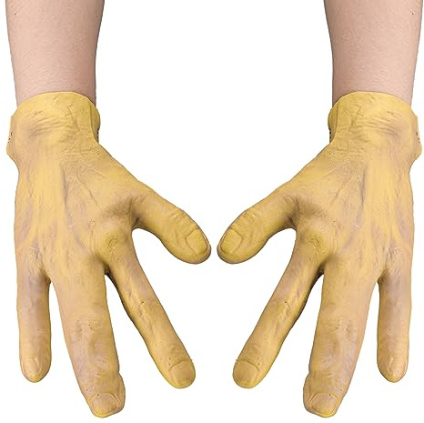 RUIXIA Gants Alien Extraterrestre Halloween Gants Monstre Diable Horrible Moufle d'Horreur Halloween pour Déguisement Cosplay Carnaval