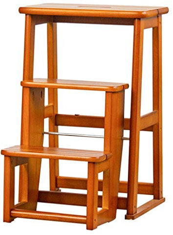 Tragbare Klappleiter aus Holz für Erwachsene, multifunktionales Kletterwerkzeug, modernes Möbeldesign