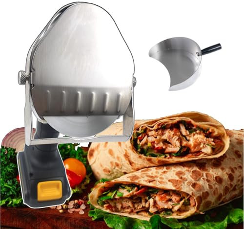 json2xml Trancheuse à Kebab électrique,Couteau à Kebab Automatique sans Fil avec réglage l'épaisseur 0,5 à 8 mm,trancheuse à Viande pour Barbecue Commercial avec Pelle à Viande de rôtissoire/2 Lames