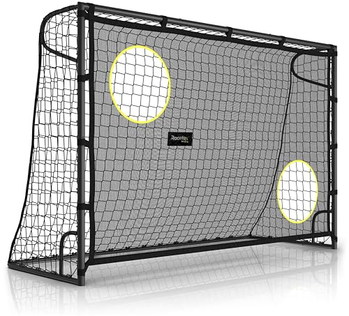 Porte da calcio Racetex per bambini da giardino [CON PARETE DI TIRO] – Porta da calcio per bambini robusta e adatta anche agli adulti
