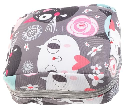 CONGARTENO Bolsa para Periodo con Cremallera Diseño Portátil para Compresas y Artículos Femeninos Neceser Compacto y Duradero para Mujer Almacenamiento Higiénico Práctico y Seguro para Viaje