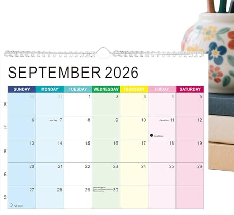 Tischkalender 2026 – Monats-Wochen- und Tagesplaner | 18-Monats-Schreibtischkalender Wandplaner – für Terminplanung, Heimbüro, Schule, Klassenzimmer, Familie, Weihnachten