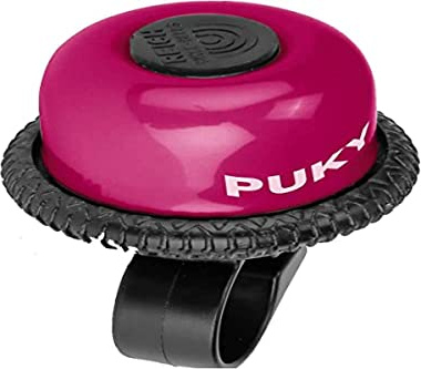 PUKY G18 & G20 Kinder Drehring Glocke | Ø 18 & 20 mm | Helltönende Klingel für Laufräder und Scooter | Leichtgängige Kinderfahrradklingel mit robuster Pulverbeschichtung