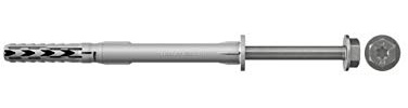 Fischer Langschaftdübel SXR 10x200 FUS Sechskantschraube mit U-Scheibe nicht rostender Stahl R rostfrei (A4), 46362-1, VPE 1 Stück