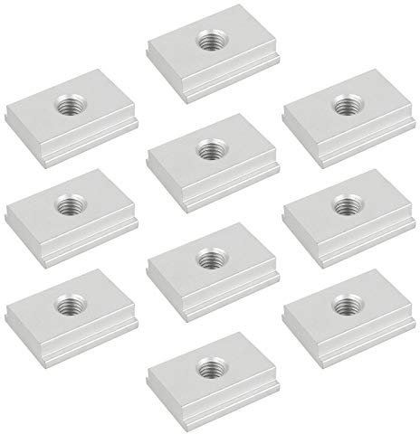 Dado a scanalatura a T M8, 10 dadi scorrevoli a T Dadi scanalati serie 30 in lega di alluminio per utensili per la lavorazione del legno M8