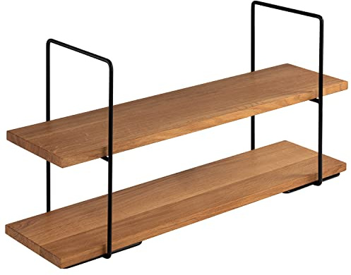 APS 33301 2-stufige Etagère Perfecto Large, bestehend aus 2 Buffetständern und 2 Buffetbrettern aus Eichenholz