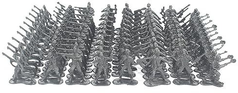 Uposao 100 Stück Spielfiguren Set Von Armee 4.5 cm Soldaten Figuren Militär Modell Spielzeugsoldaten Kunststoff Mini Schlachtfeld Soldatenfiguren Spielzeug Militärspielset Für Kinder Jungen