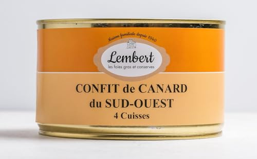 Maison Lembert, Les artisans conserviers - ENTEN-CONFIT 4 BEINE aus der Dordogne - 1400gr Dose