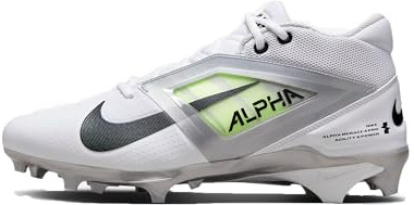 Nike Alpha Menace 4 Elite Football Cleats (FD7036-600, University Red/Team Red/Black/White)