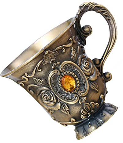 Alipis 3pcs Vintage Metal Wine Cup Chalice Unique Design for Home Hotel Party