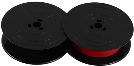 OSOLADY Doppelfarbiges Schreibmaschinenband Schwarz Rot Abs Nylon Kompatibel für Old English Vintage Schreibmaschine Feiyu Changkong Gr1 Büro Ersatz