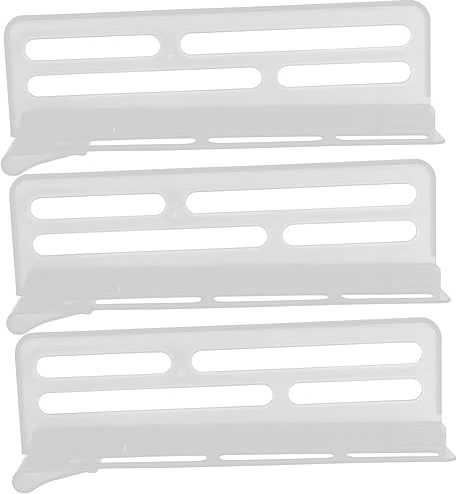 Veemoon 3pcs Adjustable Refrigerator Food Divider Partition Boards for Household Fridge and Freezer, Replaceable Fridge Drawer Separator for Kitchen Storage and Organization