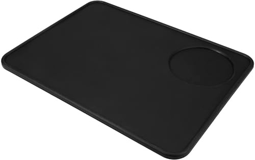 Cretosou Tampermatte Kaffee Espresso Tamper Matte, Tamping Matte aus Silikon Barista Tuch Siebträger Zubehör, Barista Matte 20 x 15cm