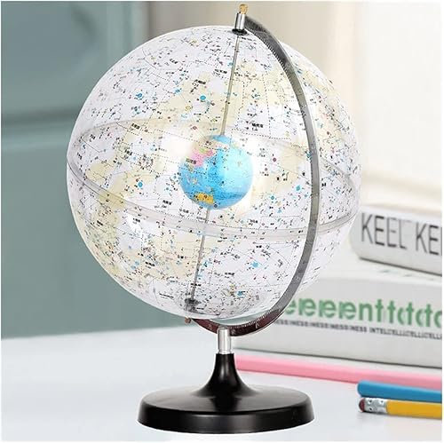 Generisch Globus Classic Retro Groß Beleuchtet - 32 cm pädagogischer Weltglobus for Zuhause, Schule und Familiendekoration(A)