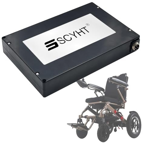 SSCYHT Lithium Battery 24V 10Ah 12Ah 16Ah 19.2Ah 21Ah 15Ah Removable Battery 24V Wheelchair Batteries with BMS for 200W - 550W Motors,24V12Ah GX16 Male