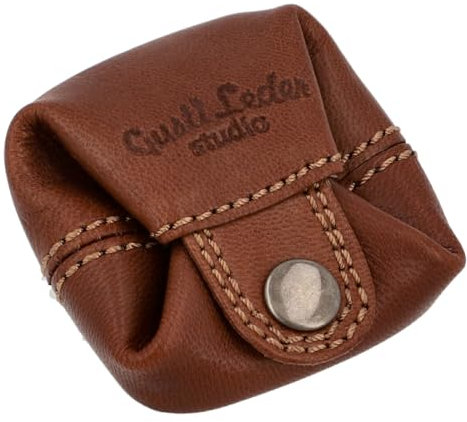 Gusti Geldbörse Leder - Linus Portemonnaie Kleiner Geldbeutel Kleingeld Portemonnaie Braun Leder