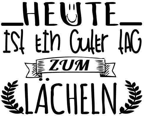 Docliick® Wandtattoo SpruchHEUTE IST EIN GUTER Wandtattoo Wandaufkleber Spruch Wandtattoo Sprüche Feierlichkeit.wandtattoo deutsch Docliick DC-012-AL