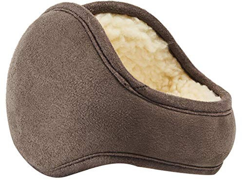 UKKD Ohrwärmer Winter Earmuffs Schutz Ohrenschützer Winter Ohrenwärmer Faltbare Earwarmer Der Frauen Der Männer Hinter Dem Hauptband Winter Ohrenschützer,Braun