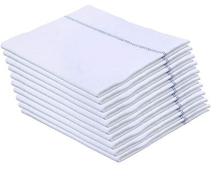 Superio Paños blancos para fregona de estilo cubano (10 unidades), toallas de limpieza israelí Spunja – azulejos de cocina, baño, piedra, parquet madera piso lavado